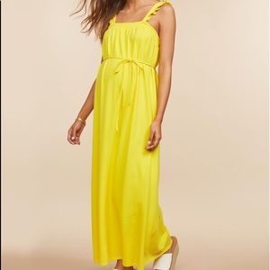 Motherhood Maternity yellow maxi dress